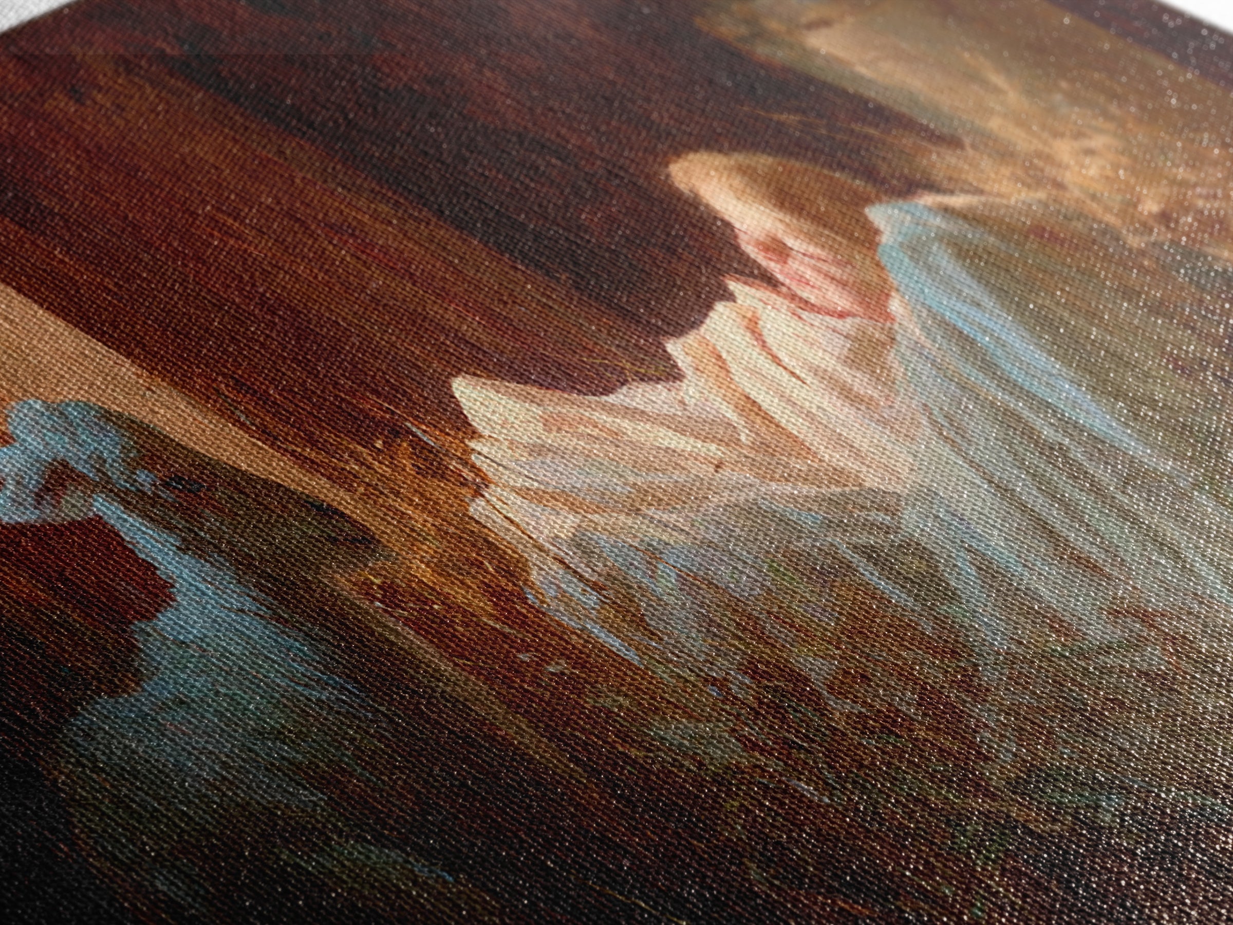 Starborn Hope | Framed Canvas Print | Christian Art Canvas | Panoramic Print | Christian Christmas Art | Jesus Painting