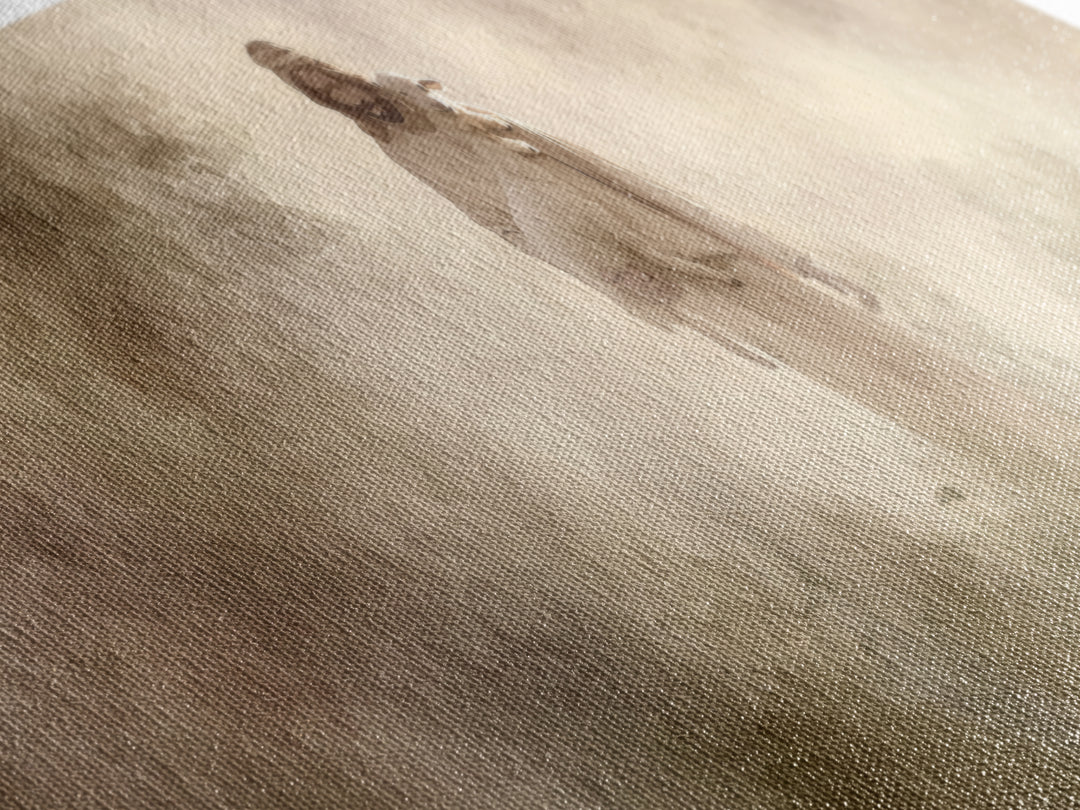 Cross Horizon Storm | Framed Canvas Print | Christian Wall Art | Christian Art Canvas | Panoramic Wall Art | Christian Gift