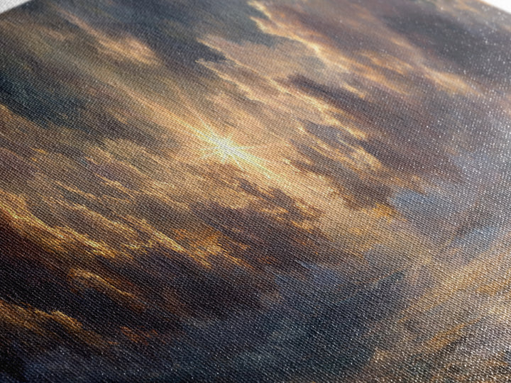 Radiant Bethel Star, Framed Canvas Print, Christian Art Print, Panoramic Print, Christmas Art, Christian Wall Art, Jesus Painting, Christia