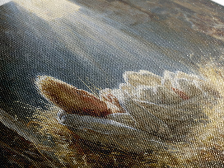 Light Of Bethlehem – Framed Canvas Print – Christian Wall Art – Panoramic Art – Christian Christmas Art – Jesus Painting – Christmas Canvas