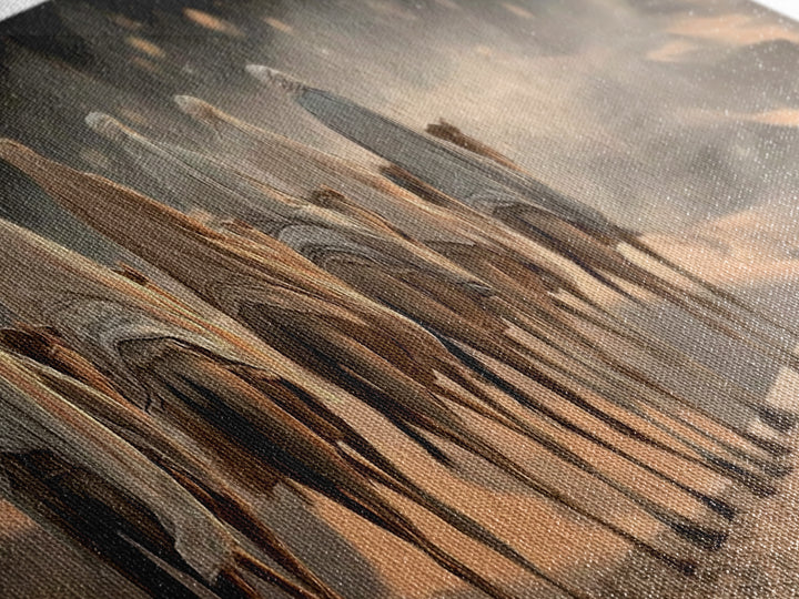 Desert Star Path | Framed Canvas Print | Christian Wall Art | Panoramic Painting | Christian Art Canvas | Christmas Art | Jesus Art Print