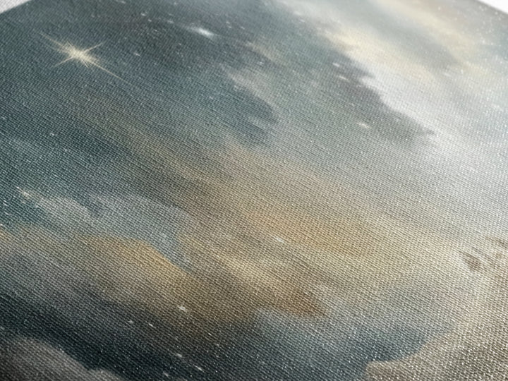 Divine Star – Framed Canvas Print – Christian Art Canvas – Panoramic Print – Christmas Wall Art – Christian Christmas Art – Christian Art P