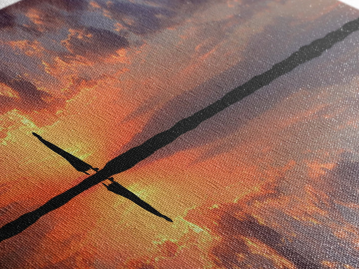 Dawn Of Grace - Framed Canvas Print - Panoramic Painting - Christian Art Canvas - Jesus Painting - Christian Wall Art - Large Christian Art