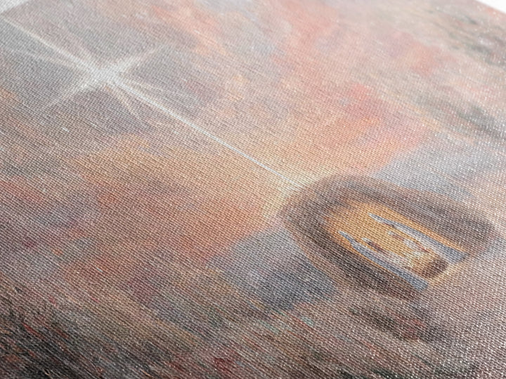 The Guiding Star – Framed Canvas Print – Christian Wall Art – Christian Christmas Art – Panoramic Art – Jesus Painting – Christian Decor