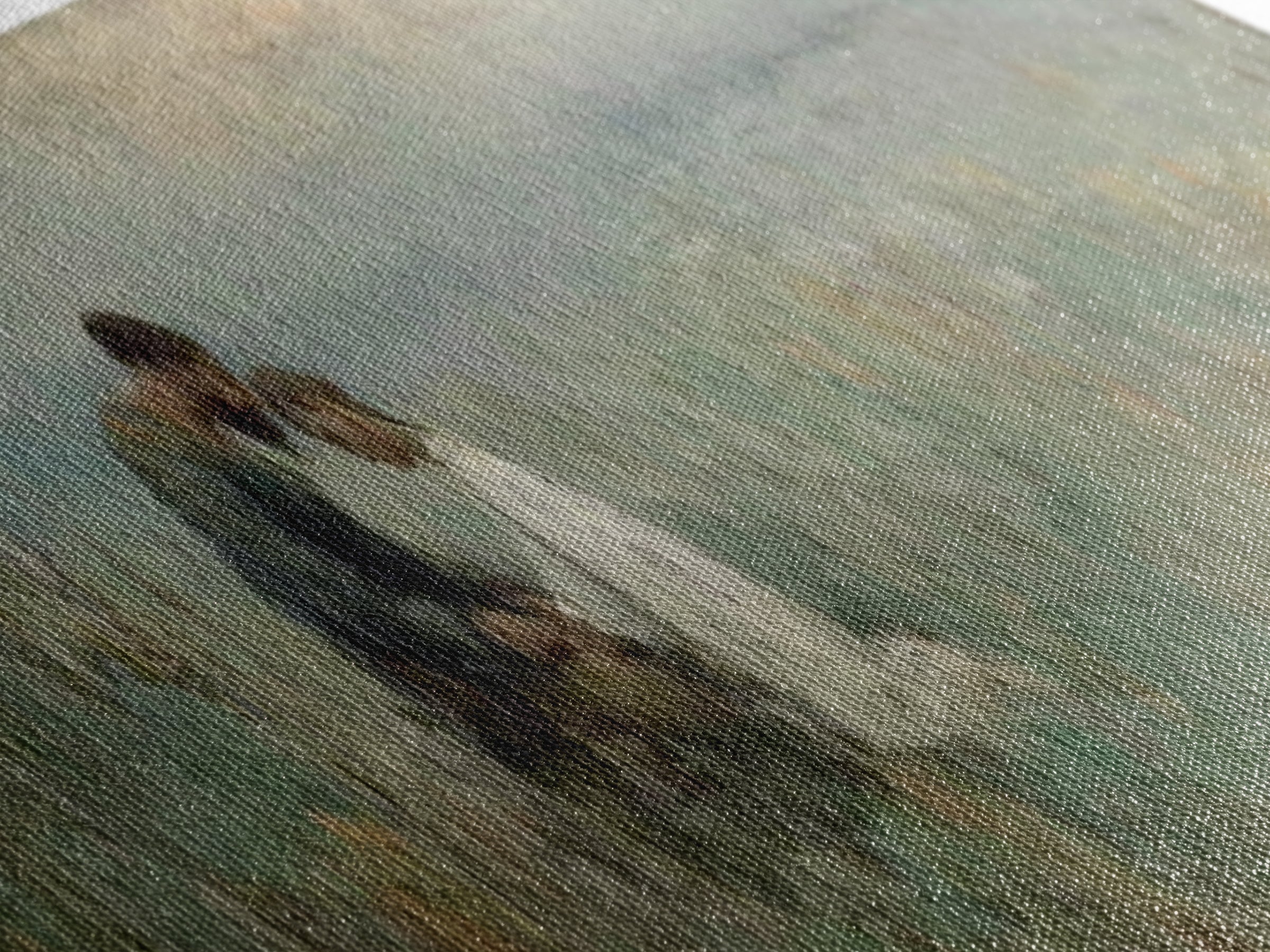 Evening Comfort, Framed Canvas Print, Christian Wall Art, Jesus Painting, Panoramic Frame, Christian Art Canvas, Christian Decor