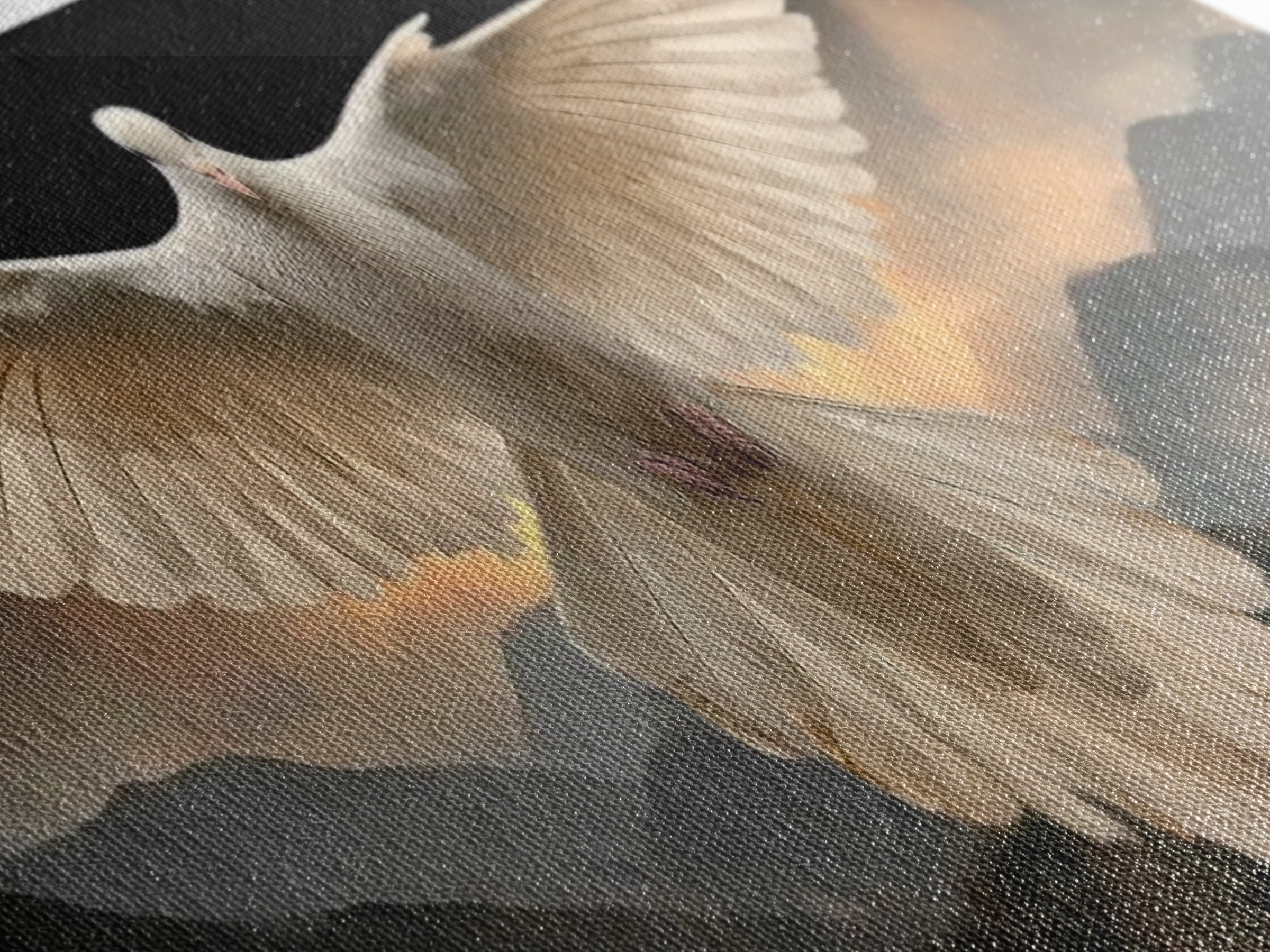 Serenity In Flight, Framed Canvas Print, Christian Art Canvas, Christian Wall Art, Panoramic Painting, Christian Gift