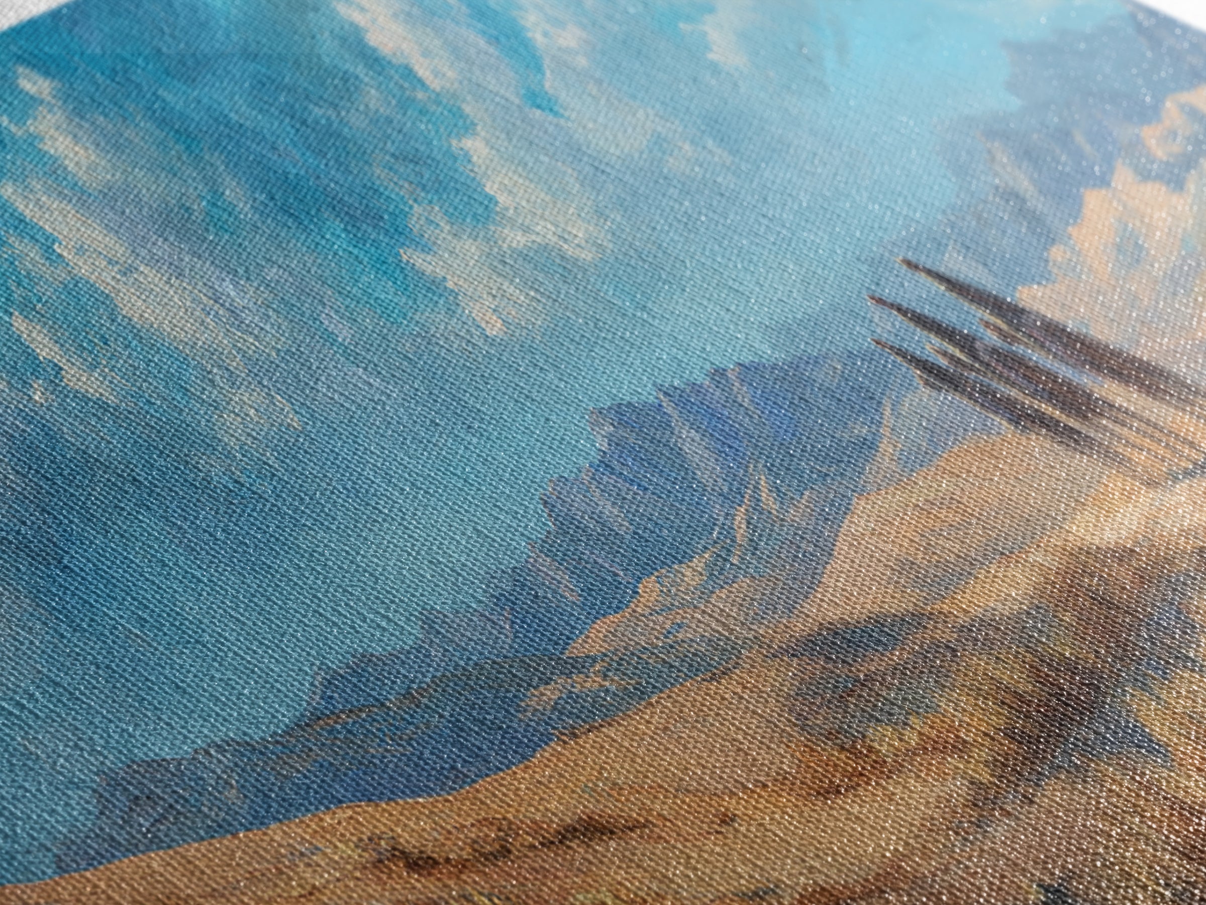 Holy Caravan – Framed Canvas Print – Christian Art Canvas – Jesus Painting – Panoramic Painting – Christian Wall Art