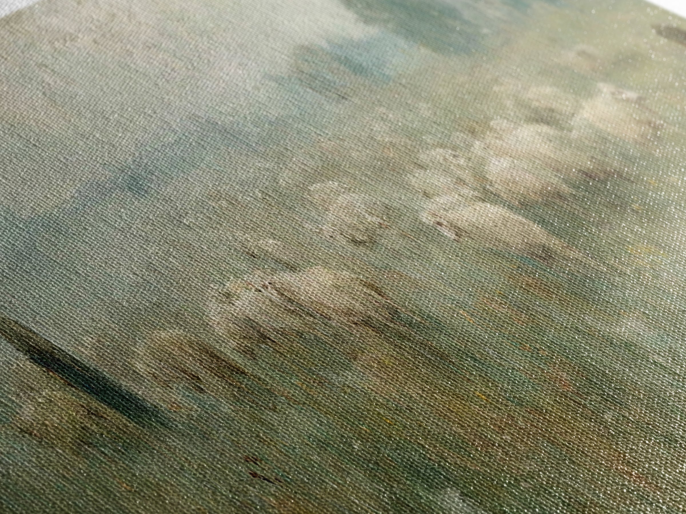 Shepherd In Mist | Framed Canvas Print | Panoramic Wall Art | Christian Art Canvas | Jesus Painting | Christian Gift | Modern Christian Art