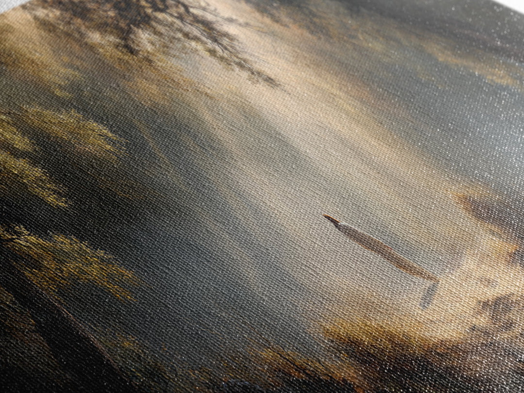 The Wandering Light – Framed Canvas Print – Christian Wall Art – Jesus Painting – Panoramic Art – Christian Christmas Art – Christian Decor