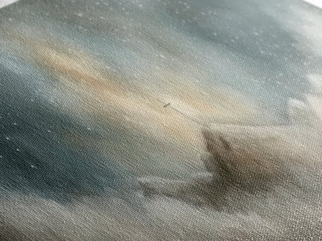Starlit Redemption | Framed Canvas Print | Christian Wall Art | Jesus Painting | Christian Art Print | Christmas Art | Panoramic Wall Art