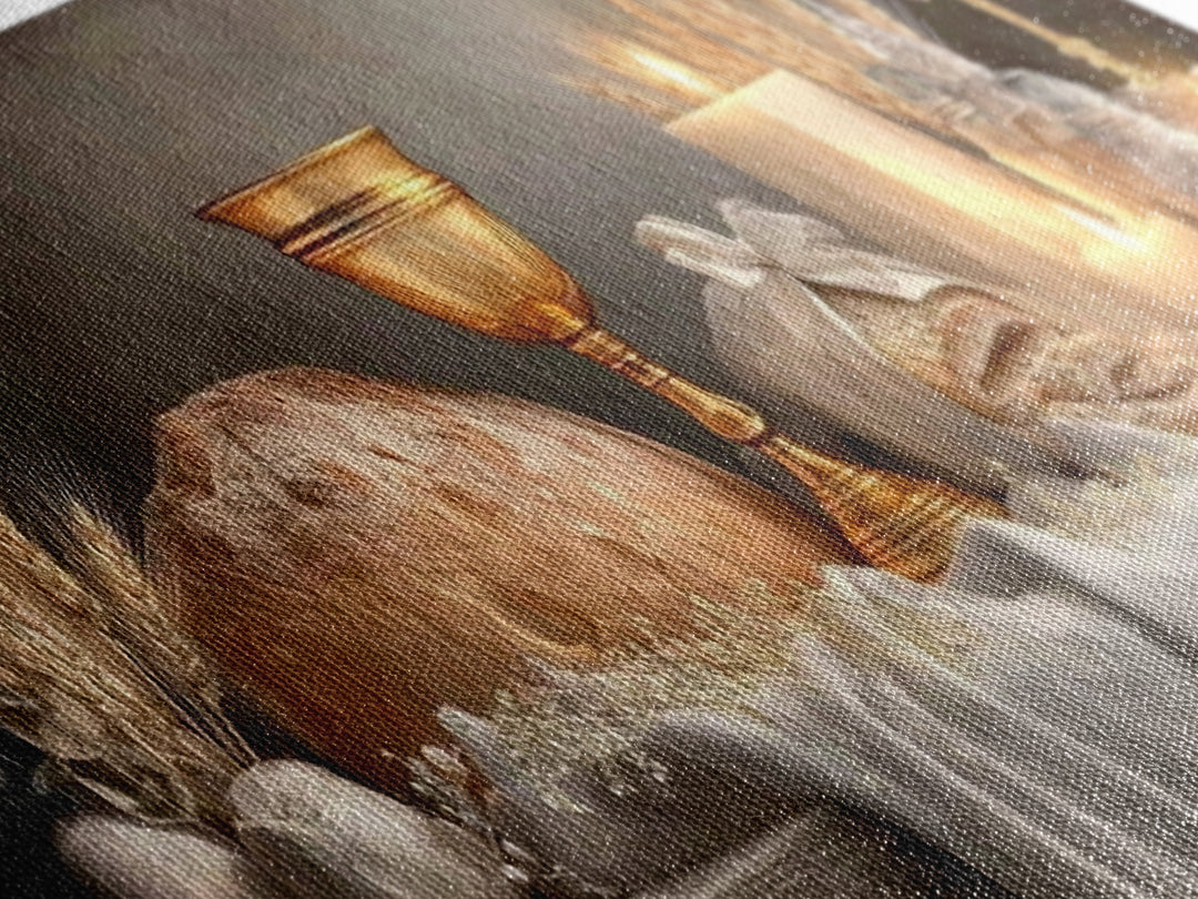 Graceful Harvest | Framed Canvas Print | Christian Wall Art | Christian Christmas Art | Panoramic Print | Christian Art Canvas