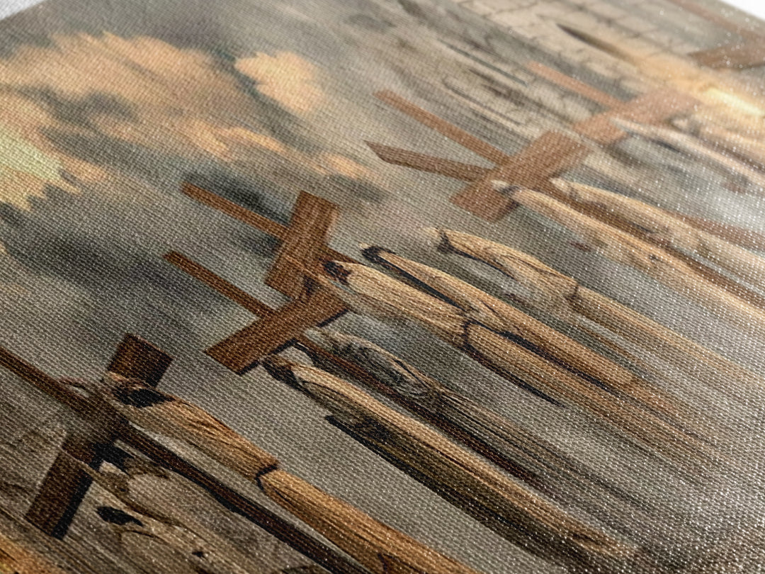 Path Of Mercy | Framed Canvas Print | Christian Art Print | Christian Wall Art | Panoramic Print | Large Christian Art