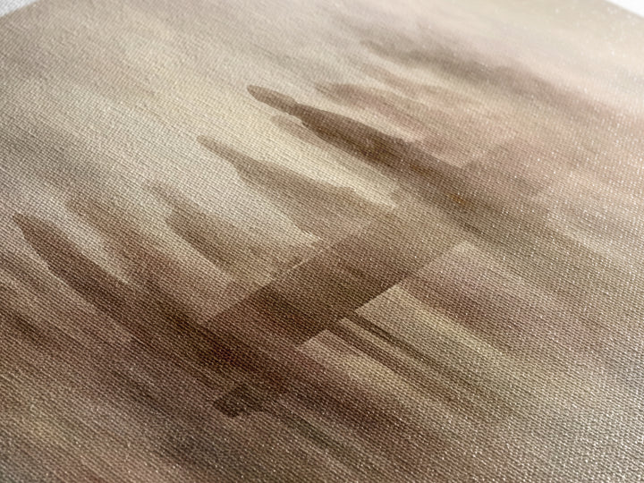 Last Supper Mist | Framed Canvas Print | Christian Art | Panoramic Art | Christian Wall Art | Christmas Art | Jesus Canvas Art