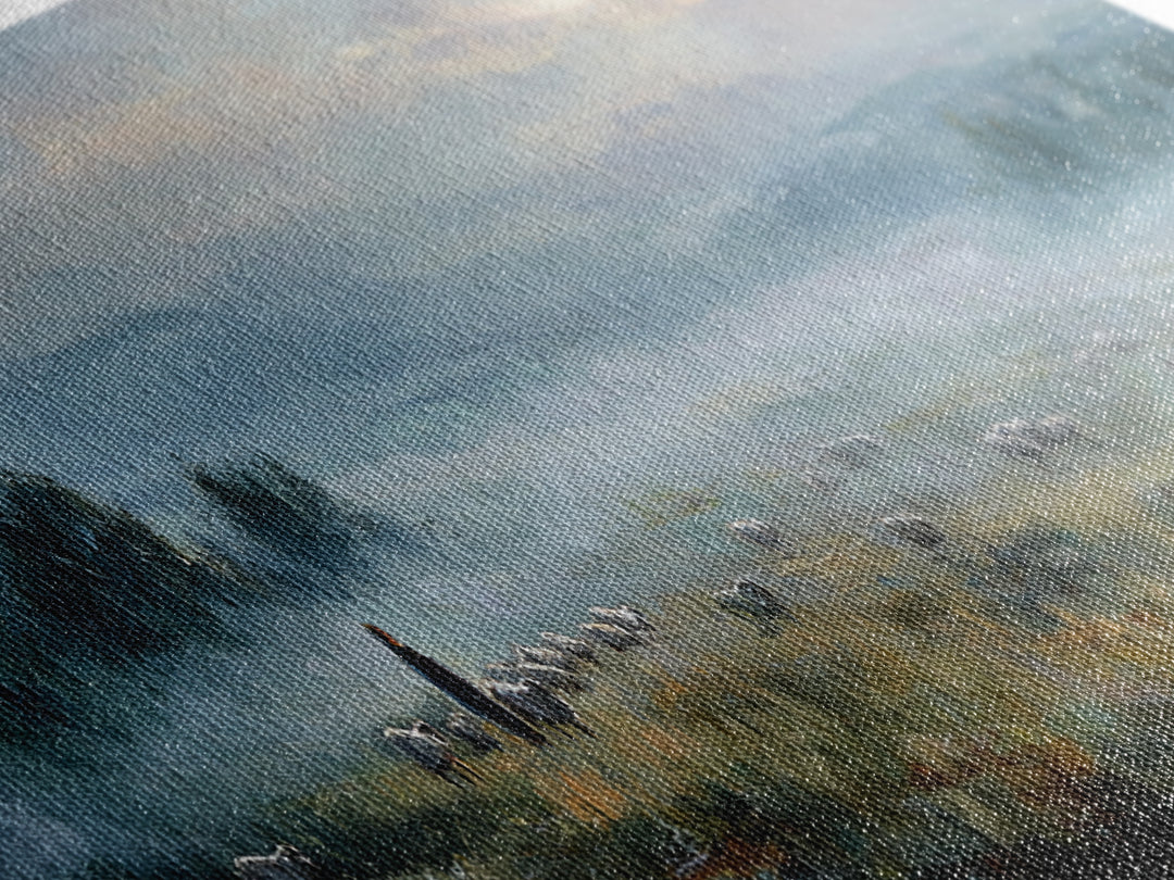 Guiding Shepherd | Framed Canvas Print | Christian Art Canvas | Panoramic Print | Large Jesus Painting | Christian Art | Christmas Art