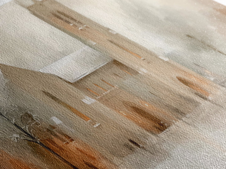 Sanctuary Of Peace - Framed Canvas Print - Christian Art Canvas - Panoramic Print - Christmas Art Work - Modern Christian Art - Christian D