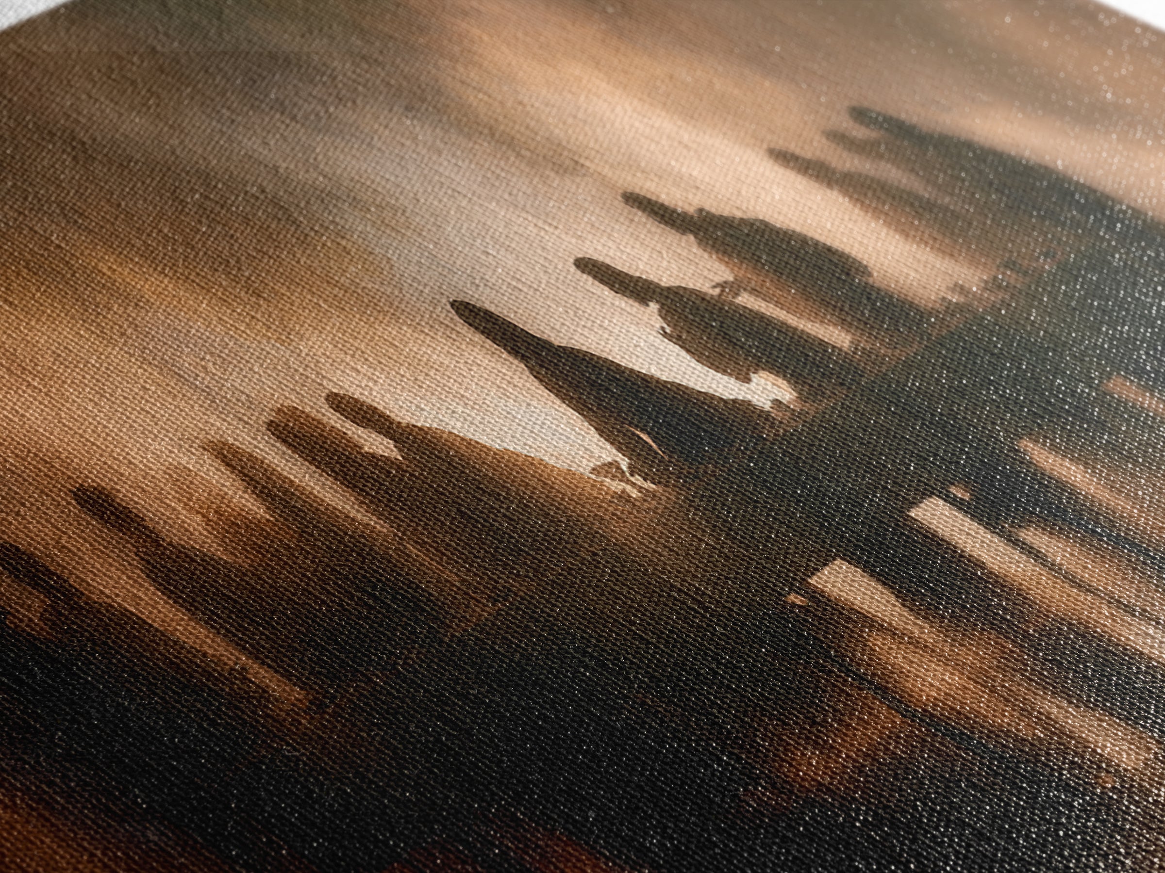 Clouded Covenant Table – Framed Canvas Print – Christian Art Canvas – Jesus Wall Art – Panoramic Painting – Christian Christmas Art – Chris
