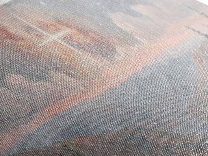 Glory In The Heights – Framed Canvas Print – Panoramic Wall Art – Christian Art Canvas – Christian Christmas Art – Jesus Painting – Christi