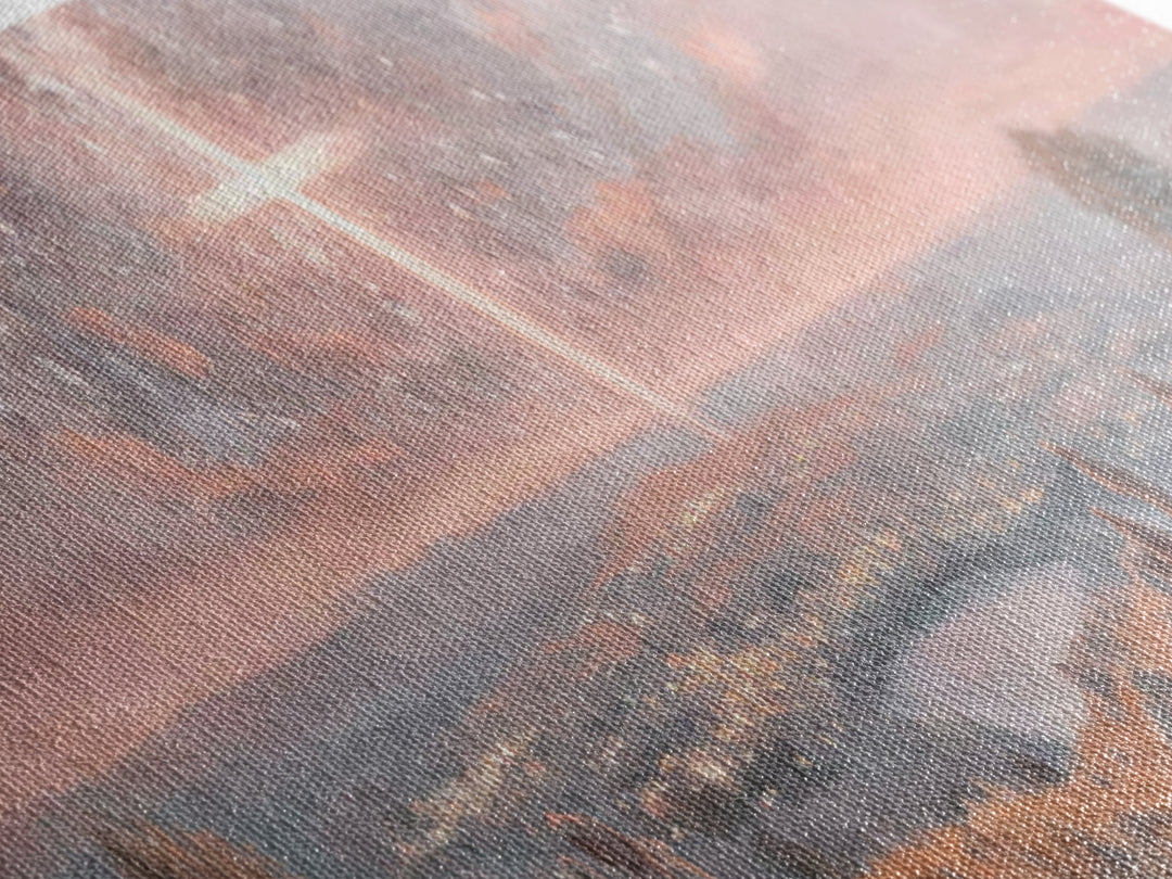 Star Of Salvation, Framed Canvas Print, Christian Art Canvas, Christmas Art, Panoramic Print, Christian Wall Art, Christian Christmas Art
