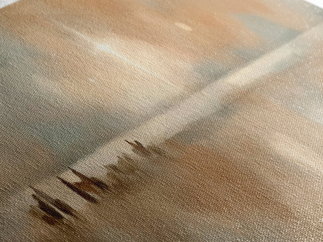 Star Of The Horizon – Framed Canvas Print – Panoramic Art – Christian Wall Art – Christian Art Canvas – Christmas Art – Jesus Painting