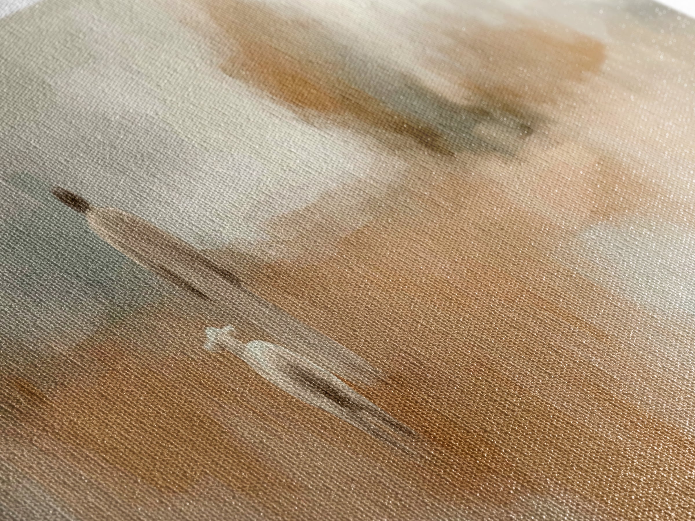 Soft Dawn Promise | Framed Canvas Print | Jesus Painting | Panoramic Painting | Christian Wall Art | Christian Art Canvas | Christmas Art