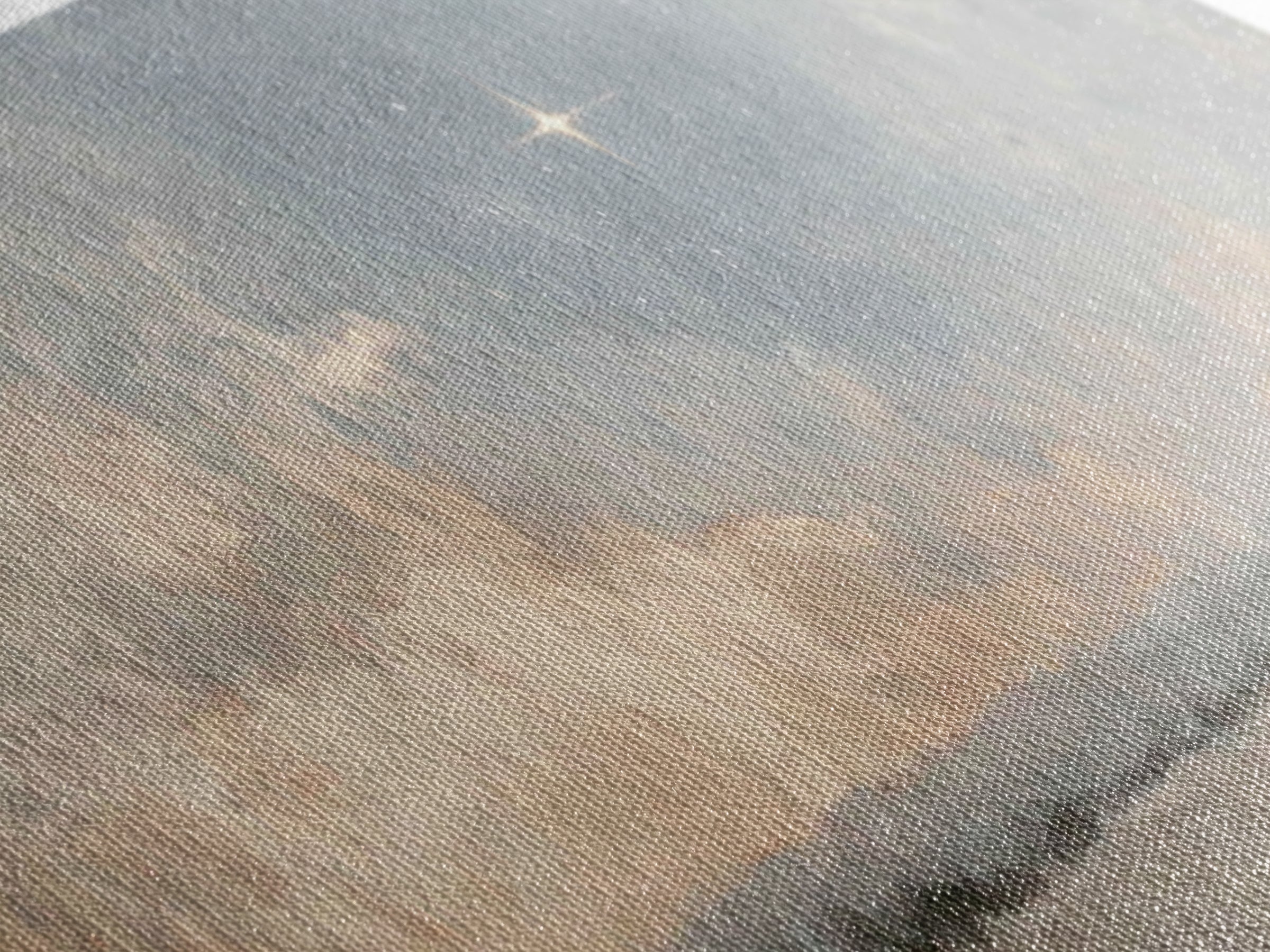 Silent Star Path, Framed Canvas Print, Christian Art, Panoramic Painting, Christmas Art Prints, Christian Wall Art, Christian Art Canvas