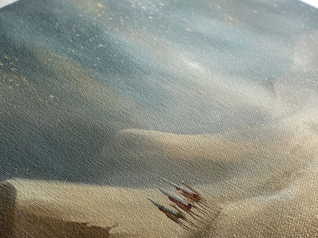 Desert Light Voyage – Framed Canvas Print – Christian Art Canvas – Panoramic Print – Christian Wall Art – Christmas Art – Jesus Painting –
