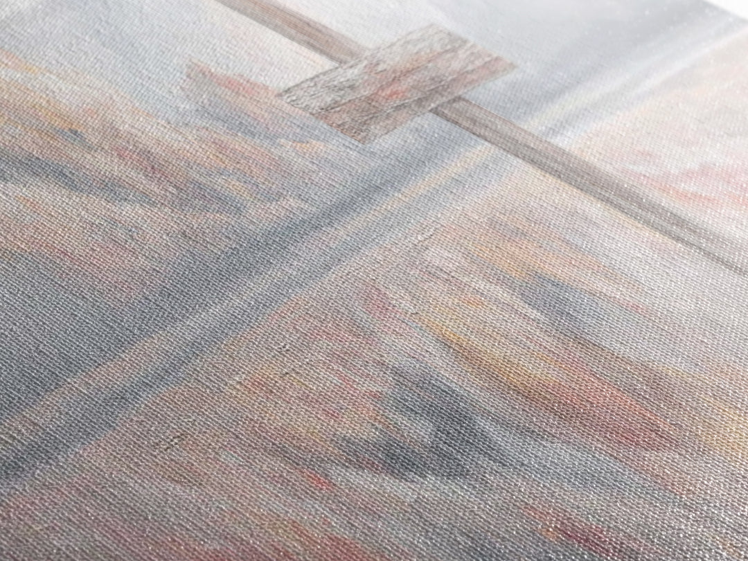 Dawn Of Redemption, Framed Canvas Print, Christian Wall Art, Panoramic Art, Christian Art Canvas, Christian Painting, Christian Decor