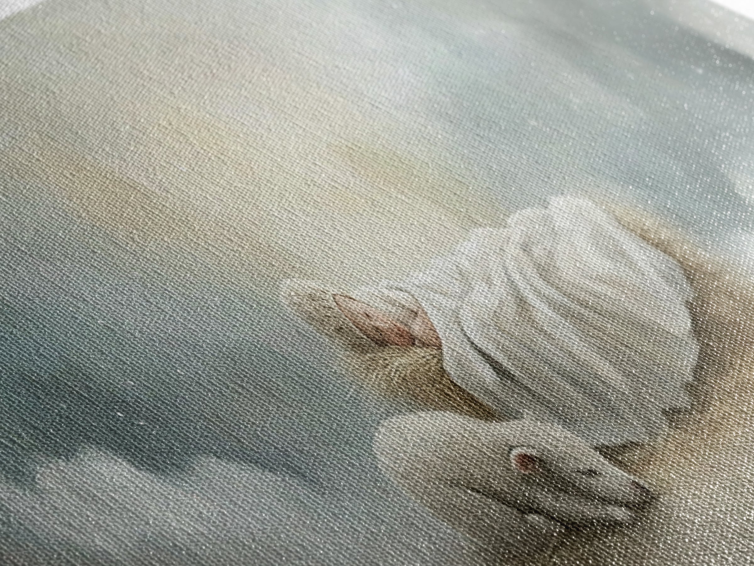 Heaven’s Quiet Rest – Framed Canvas Print – Panoramic Painting – Christian Wall Art – Christmas Art – Christian Art Canvas – Subtle Christi