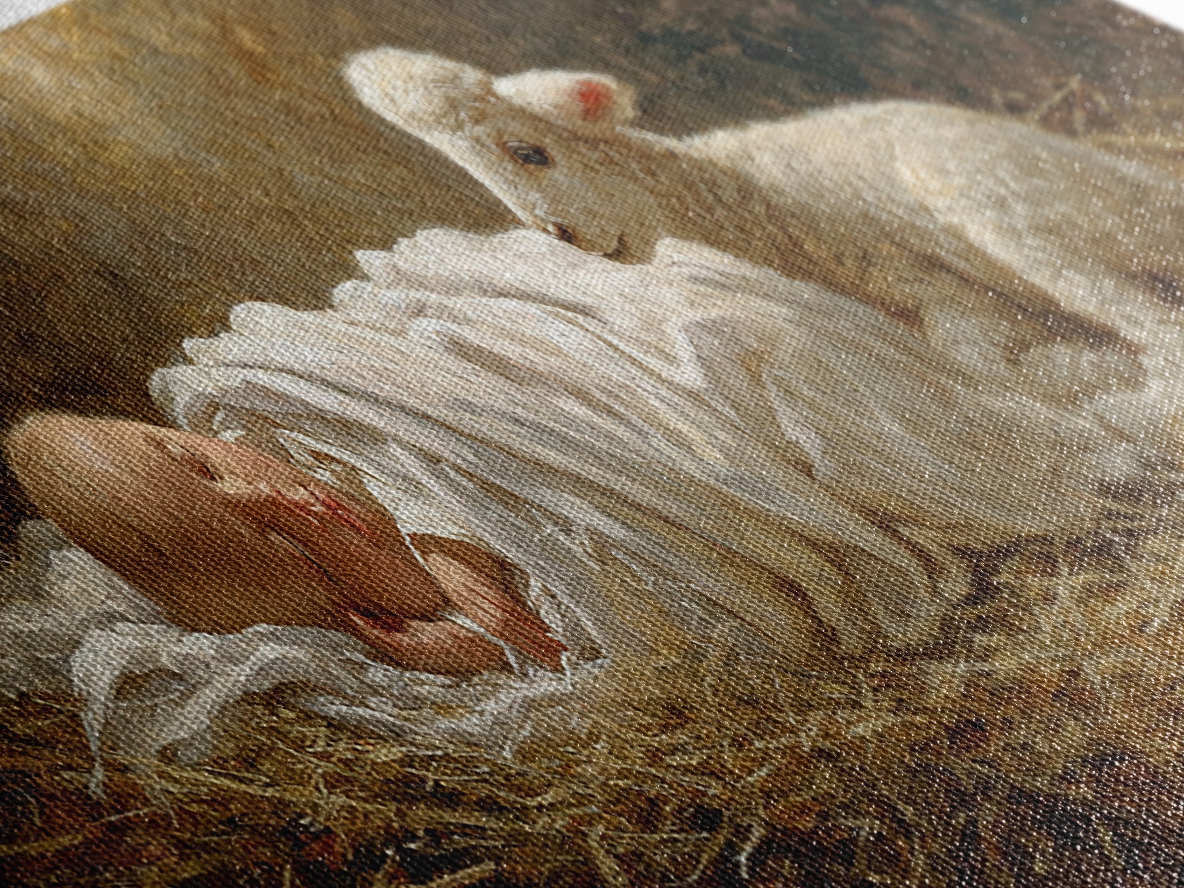 Lamb of Promise | Framed Canvas Print | Christian Art Canvas | Panoramic Frame | Christmas Art | Christian Wall Art | Christian Art