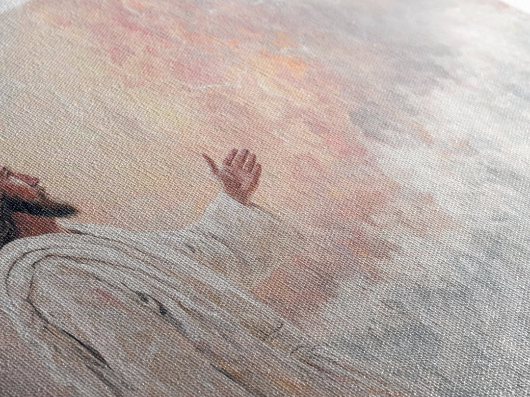 Light Of Deliverance – Framed Canvas Print – Christian Wall Art – Jesus Painting – Christian Art Canvas – Modern Christian Art – Christian