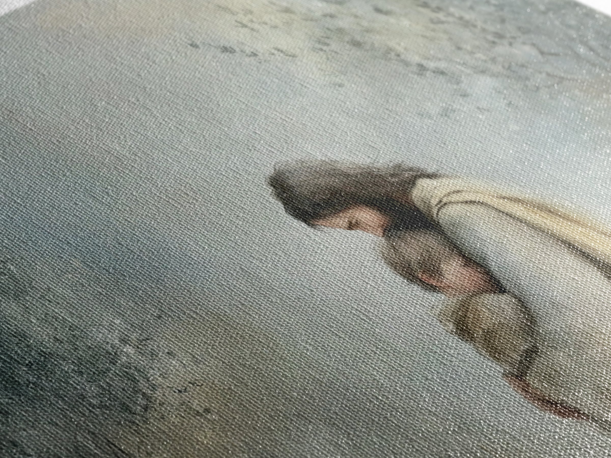 Sacred Holding – Framed Canvas Print – Christian Art Canvas – Jesus Painting – Christian Wall Art – Vintage Christian Art – Christian Home