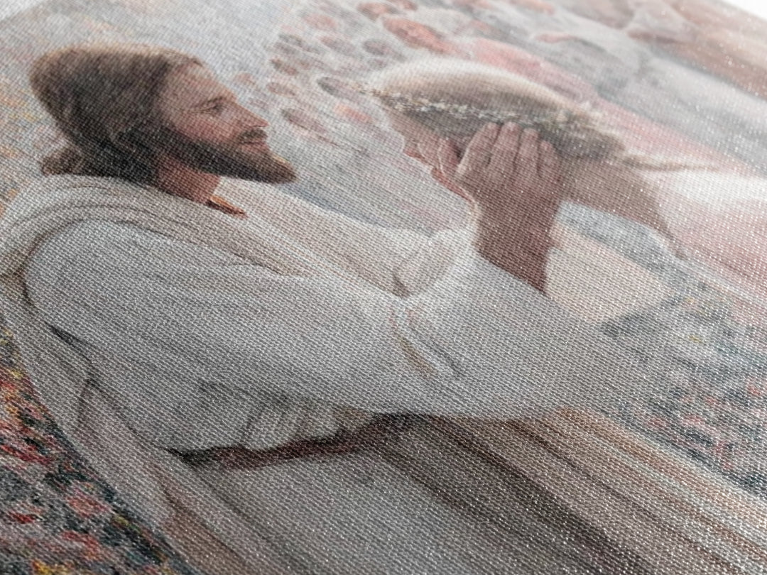 Joyful Reunion – Framed Canvas Print – Christian Art Canvas – Jesus Painting – Christian Art Prints – Christian Wall Art – Christian Gift I