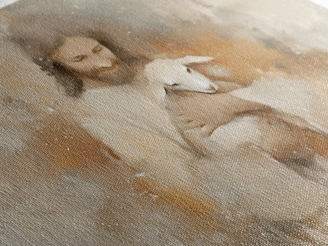 Warm Embrace Light – Framed Canvas Print – Christian Art Canvas – Jesus Paintings – Christian Wall Art – Christian Gift Ideas – Christian A