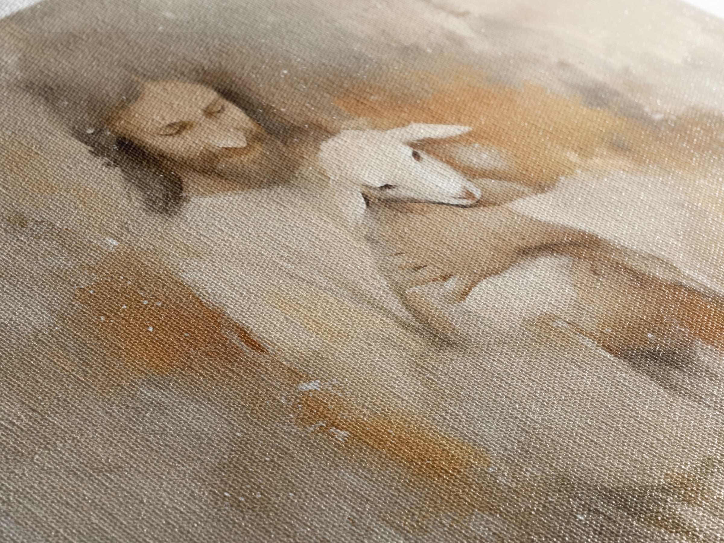 Warm Embrace Light – Framed Canvas Print – Christian Art Canvas – Jesus Paintings – Christian Wall Art – Christian Gift Ideas – Christian A