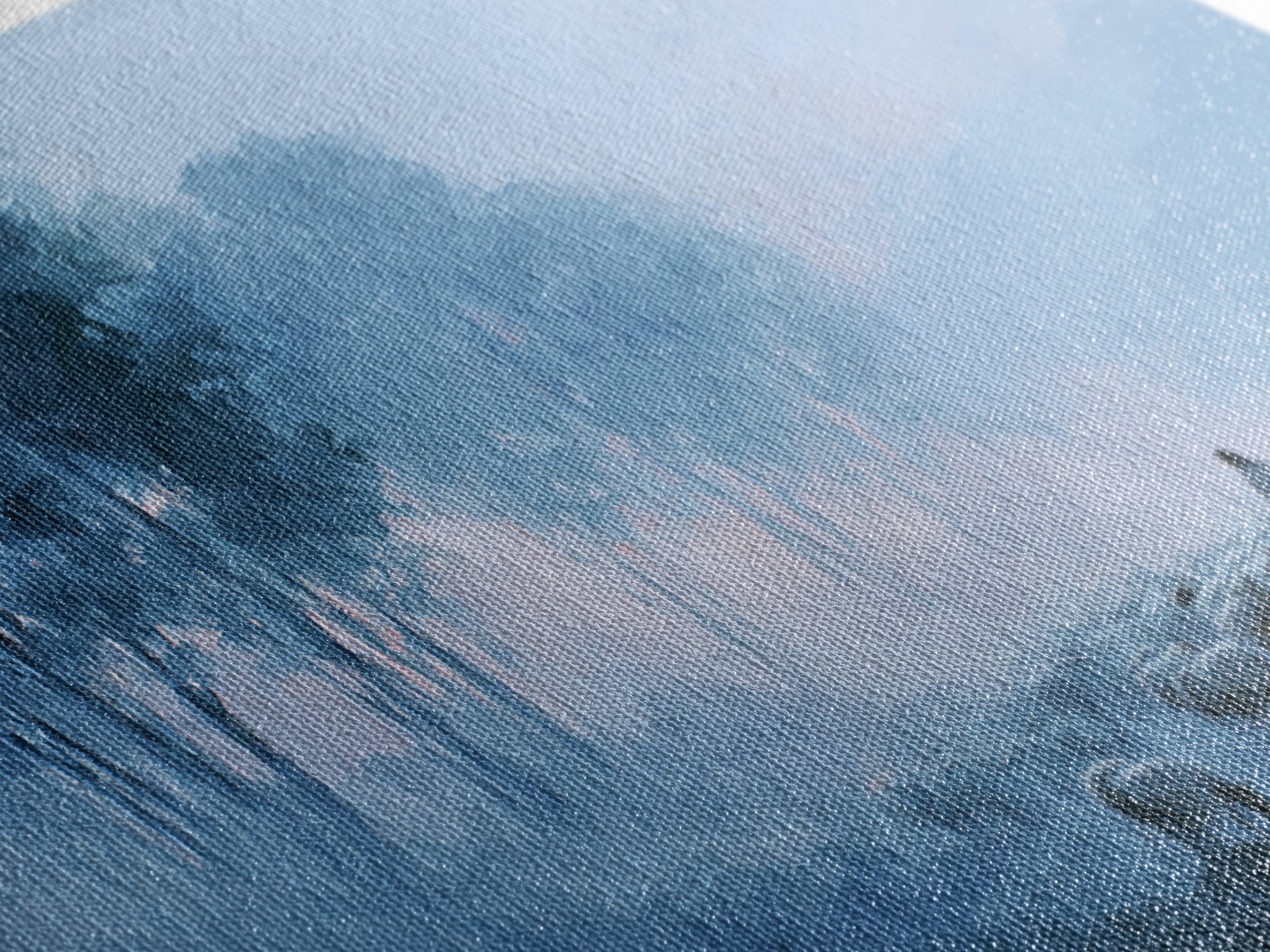 Misty Guidance – Framed Canvas Print – Christian Wall Art – Modern Christian Art – Jesus Painting – Christian Art Canvas