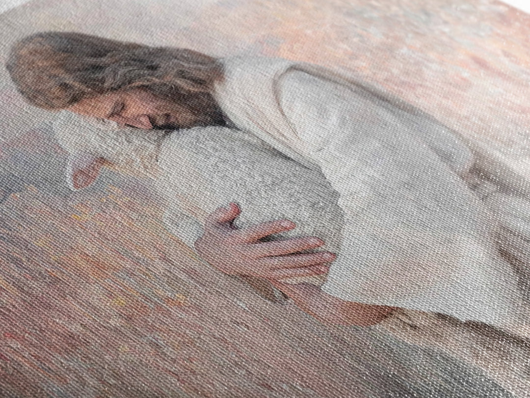 Shepherd Of Mercy – Framed Canvas Print – Christian Wall Art – Jesus Painting – Christian Art Canvas – Christmas Art – Christian Decor – Ch