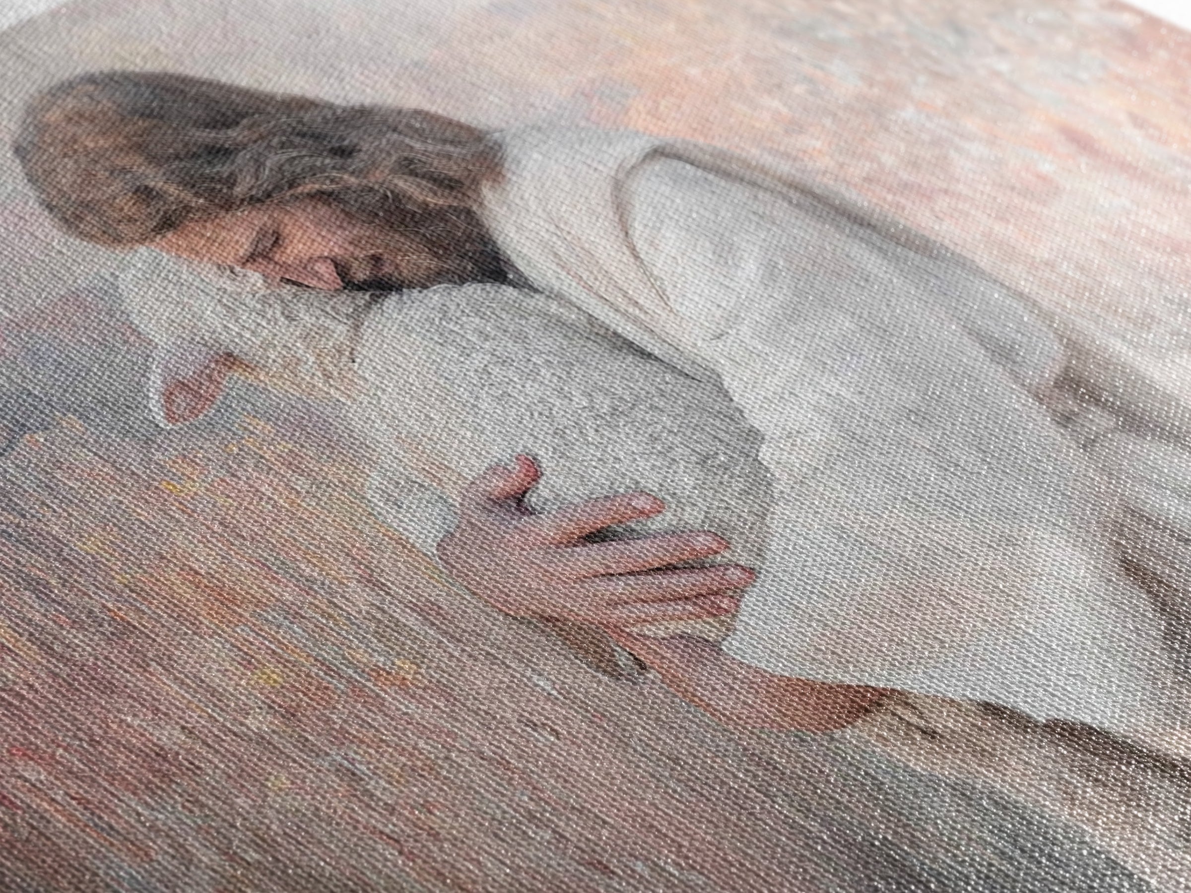 Shepherd Of Mercy – Framed Canvas Print – Christian Wall Art – Jesus Painting – Christian Art Canvas – Christmas Art – Christian Decor – Ch