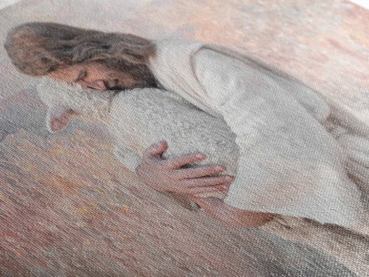 Shepherd Of Mercy – Framed Canvas Print – Christian Wall Art – Jesus Painting – Christian Art Canvas – Christmas Art – Christian Decor – Ch