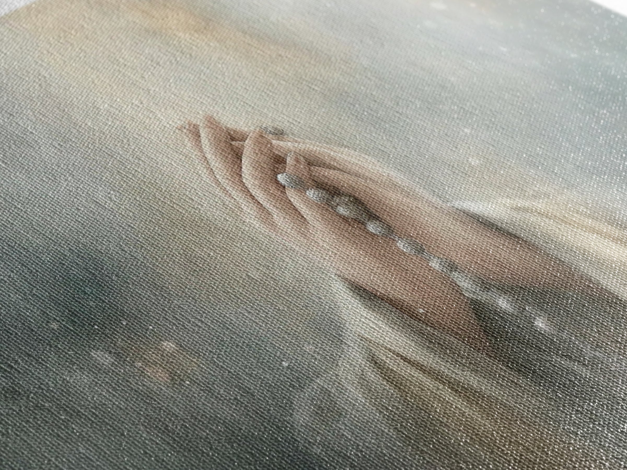 Starry Prayer – Framed Canvas Print – Christian Wall Art – Christian Art Canvas – Christian Painting – Christian Art Print – Modern Christi