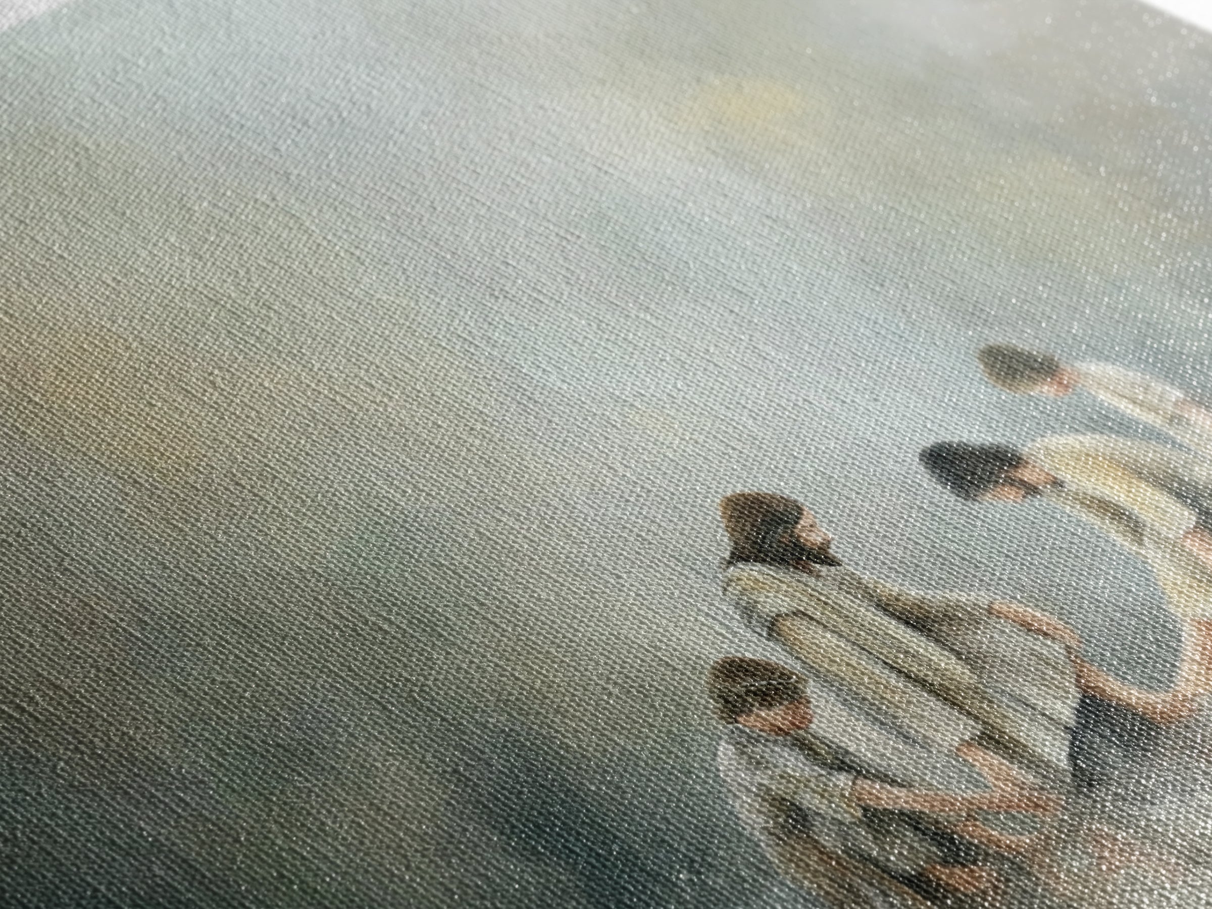 Shoreline Mercy – Framed Canvas Print – Jesus Wall Art – Christian Art Canvas – Christian Painting – Christian Gift Ideas – Christian Decor