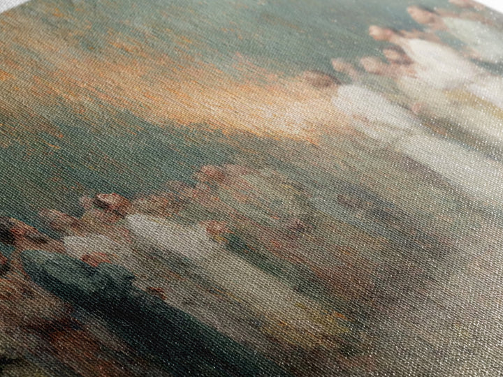 Pentecost Rising Fire – Framed Canvas Print – Christian Christmas Art – Christian Wall Art – Christian Art Canvas – Christian Painting – Ch