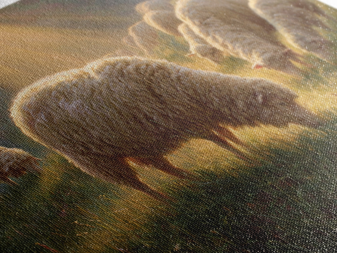 Shepherd Field Peace | Framed Canvas Print | Christian Christmas Art | Christian Art Canvas | Christian Wall Art | Jesus Painting | Christi