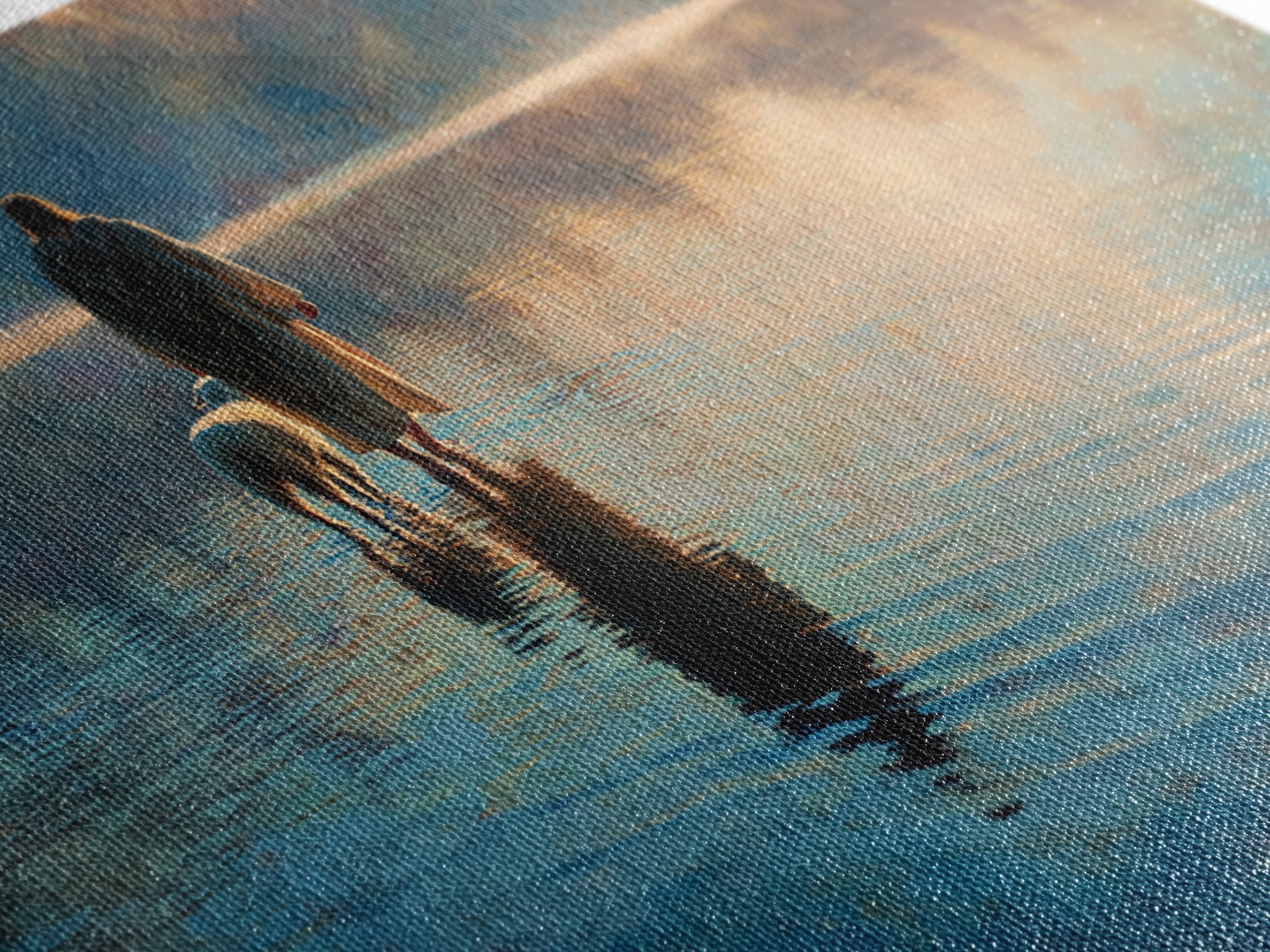 Still Waters Walk | Framed Canvas Print | Jesus Painting | Christian Art Work | Modern Christian Painting | Christian Art Gift | Christmas