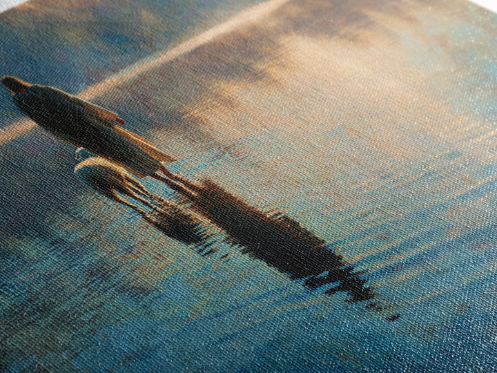 Still Waters Walk | Framed Canvas Print | Jesus Painting | Christian Art Work | Modern Christian Painting | Christian Art Gift | Christmas