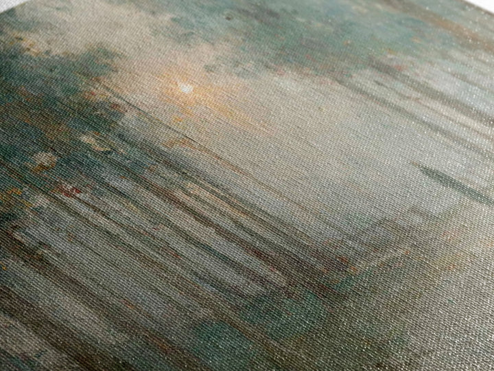 Forest Dawn Promise – Framed Canvas Print – Christian Art Painting – Christian Wall Art – Christian Art Canvas – Subtle Christian Paintings