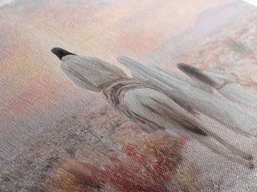 Walk Of Faith – Framed Canvas Print – Christian Art Canvas – Christian Wall Art – Modern Christian Art – Christian Gift Ideas