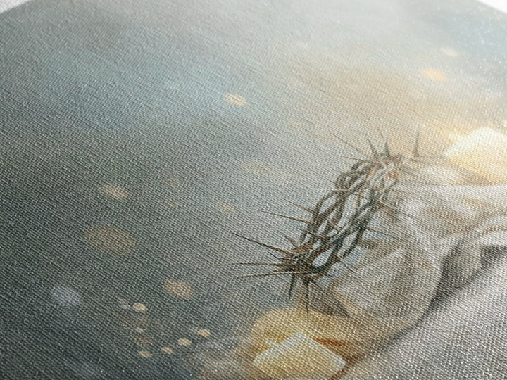 Light Of Hope, Framed Canvas Print, Christian Art Print, Christian Wall Art, Jesus Painting, Christmas Art, Christian Gift Ideas