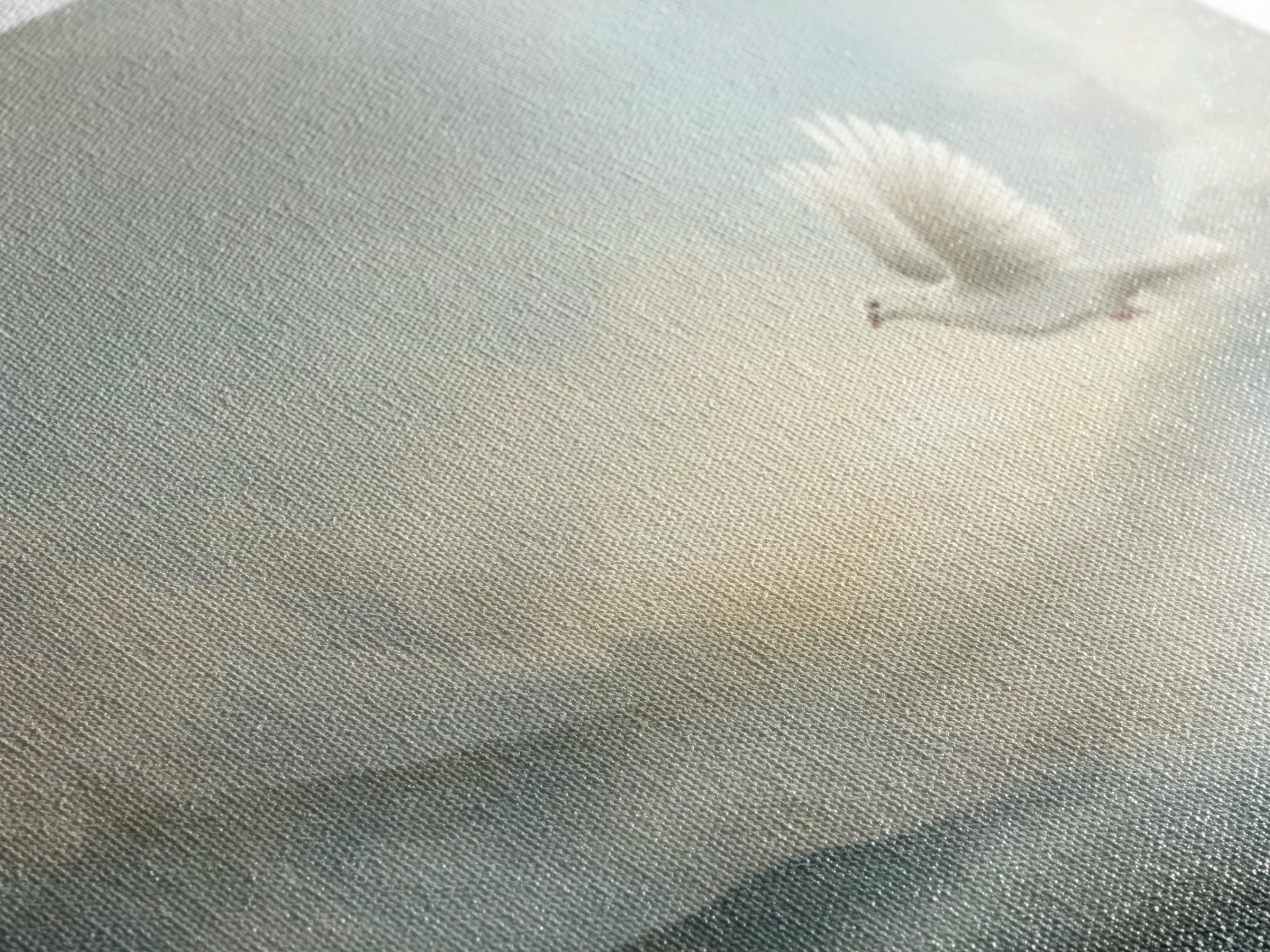 Heavenly Dove Light, Framed Canvas Print, Christian Wall Art, Christian Art Canvas, Christmas Art Prints, Christian Gift, Subtle Christian