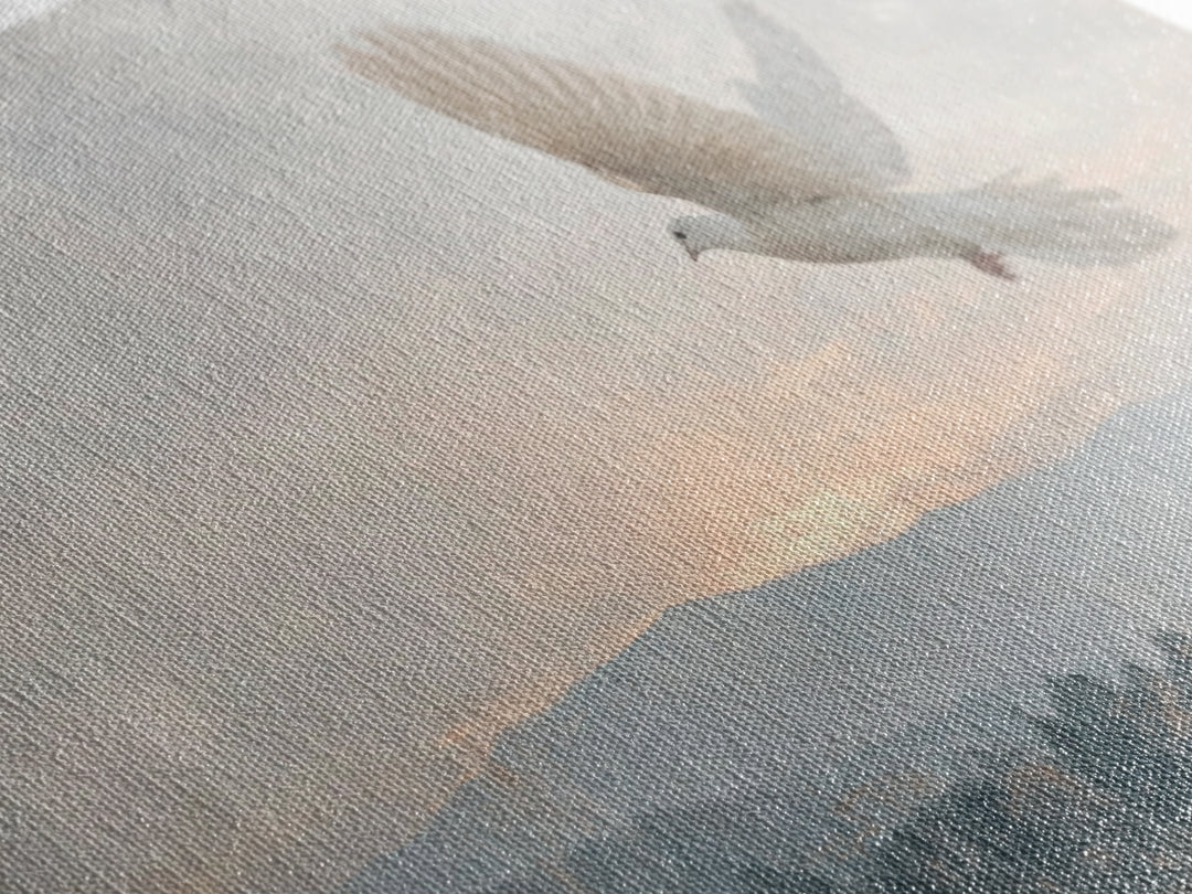 Dove Of Dawn – Framed Canvas Print – Christian Art Canvas – Christian Wall Art – Christian Christmas Art – Vintage Christian Art – Christia