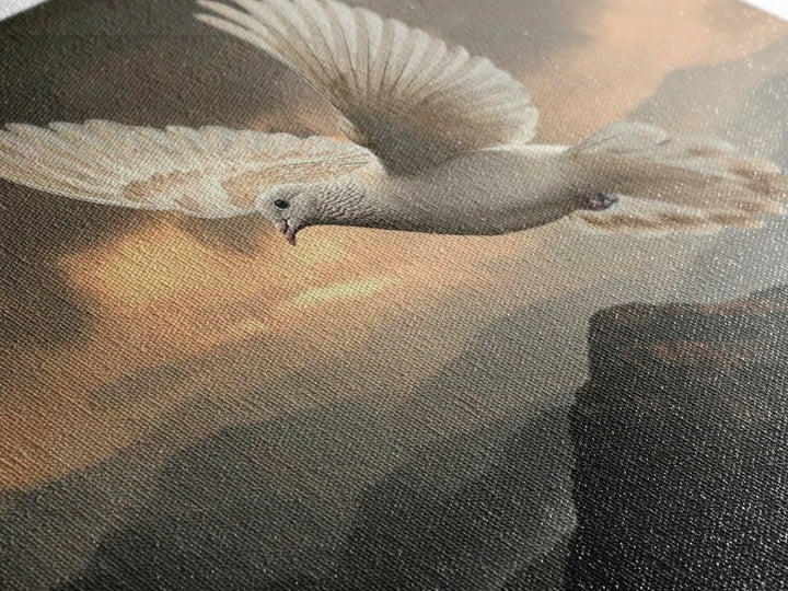 Heavenly Wings Glory – Framed Canvas Print – Christian Art Canvas – Christian Wall Art – Moody Christian Art – Christmas Art – Christian De